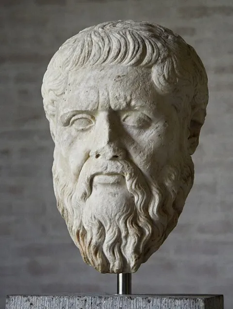 Head of Plato, Roman copy of a Greek portrait