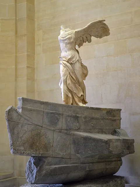 Winged Victory of Samothrace, marble statue