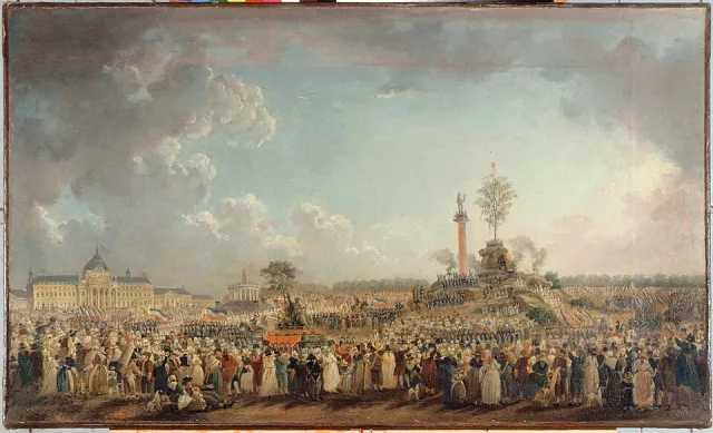 Festival of the Supreme Being, painting, about 1794