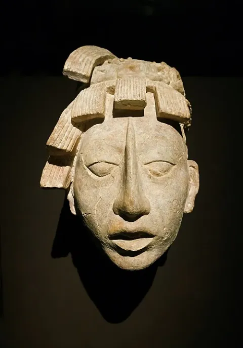Stucco head of Pakal as a young man