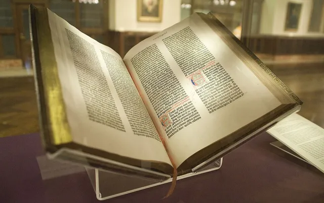 Gutenberg Bible, Lenox copy, printed book